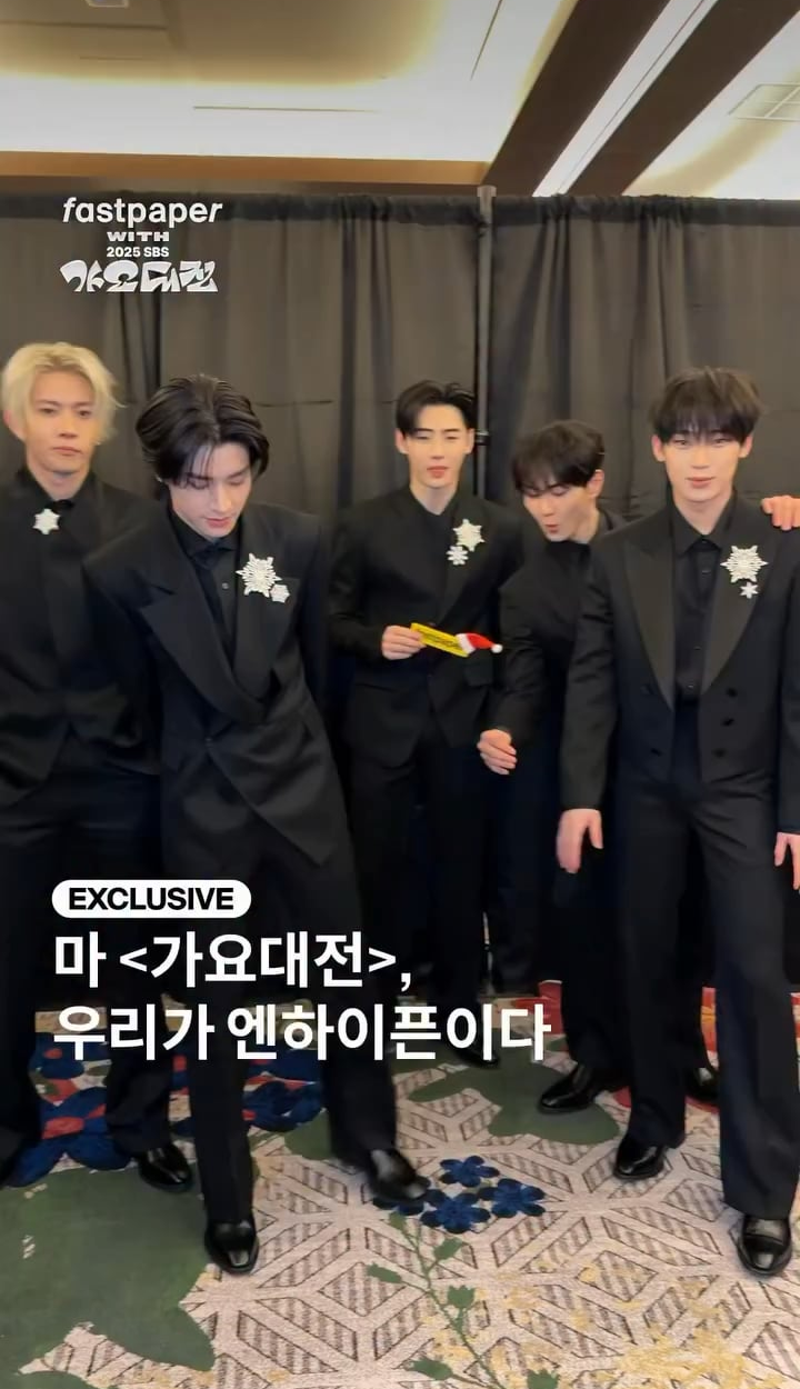 251225 fastpapermag Instagram: ENHYPEN @ 2025 SBS Gayo Daejeon