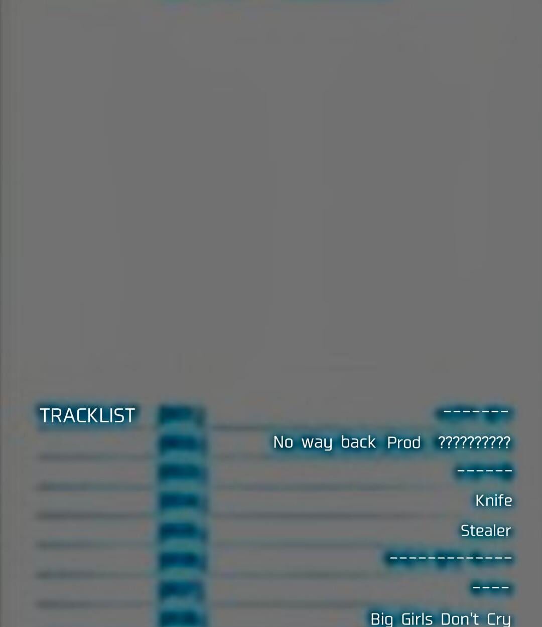 Guesses of tracklist songs based on instagram spoilers! (Please only click in if you are comfortable with potential song title spoilers)