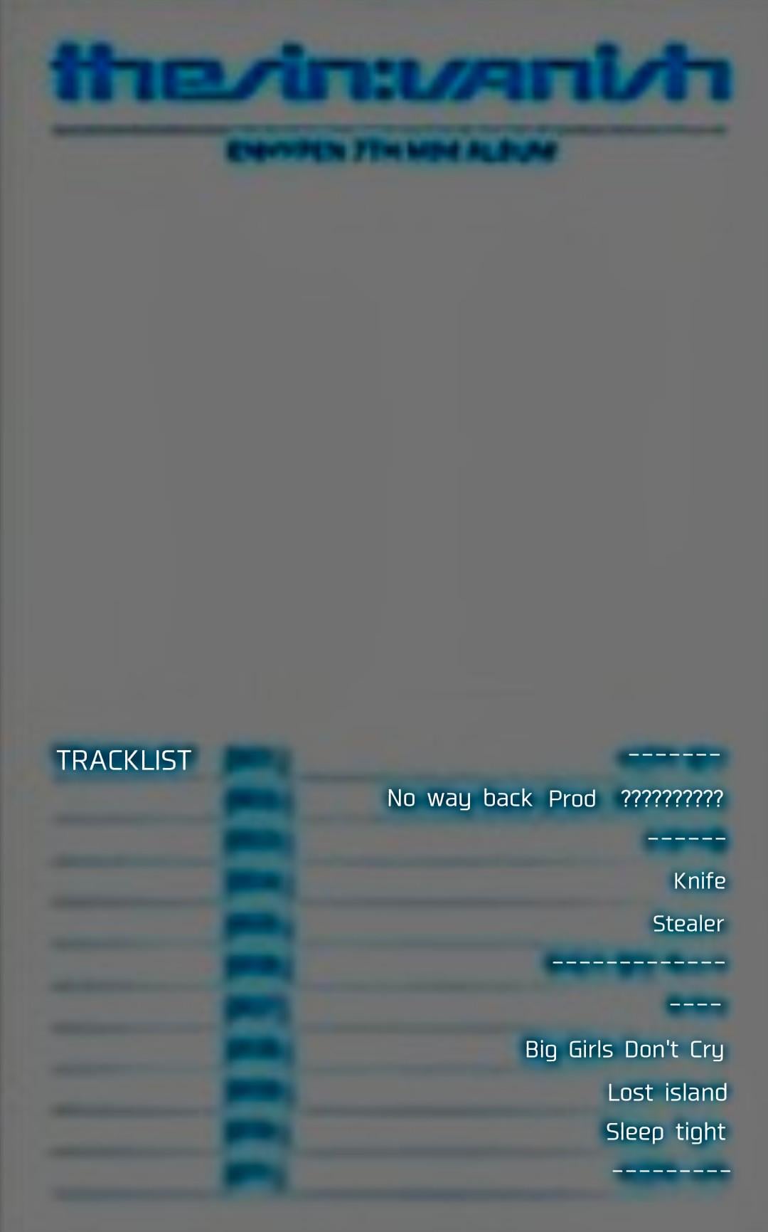 Guesses of tracklist songs based on instagram spoilers! (Please only click in if you are comfortable with potential song title spoilers)