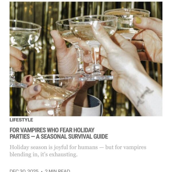 251230 Vampire Now added a new article to the lifestyle section of their website