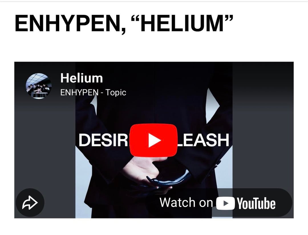 251216 ENHYPEN’s Helium as one of the DAZED 30 Best K-pop tracks of 2025