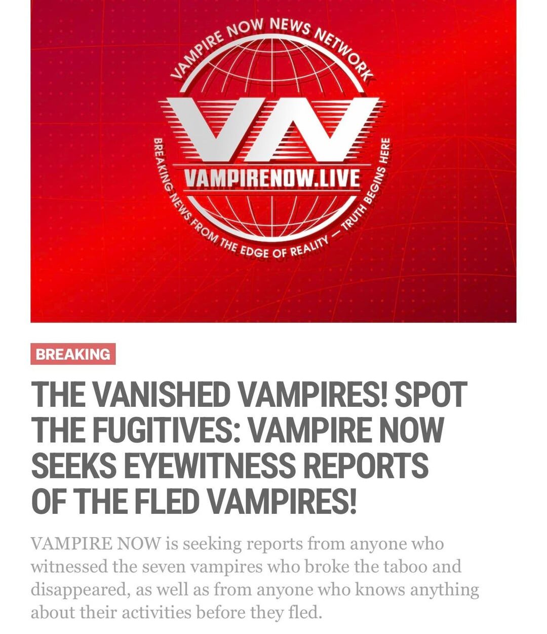 251221 Vampire Now added 2 new articles to their website