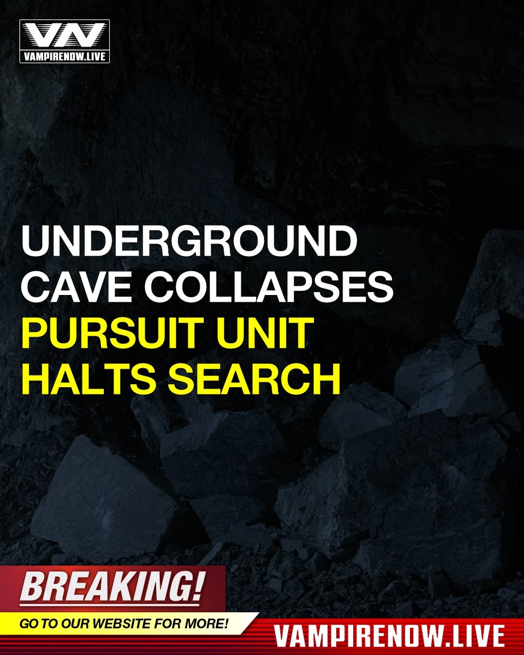 251224 Vampire Now Instagram: [BREAKING] Underground Cave Collapses