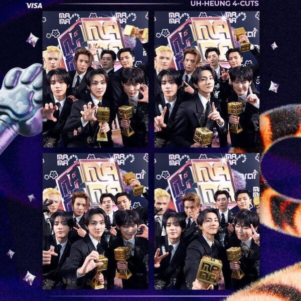 251209 MAMA AWARDS Twitter Update With ENHYPEN - 2025 MAMA AWARDS UH-HEUNG 4-CUTS Photo