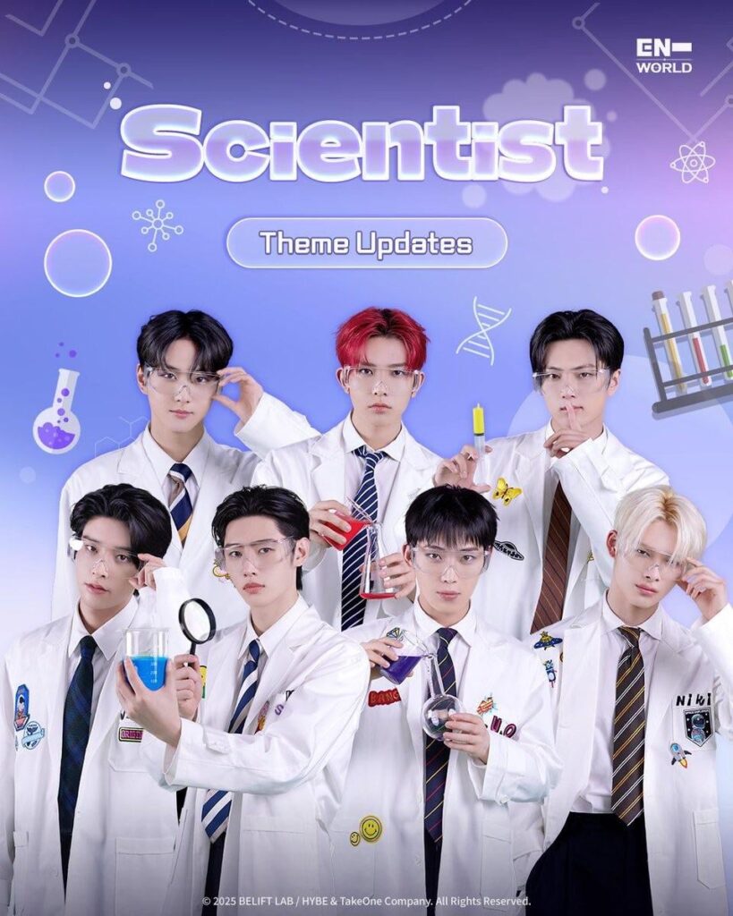 251230 ENHYPEN WORLD Update: Scientist Theme, Light Dimension New Chapters & Member Chair Decorations