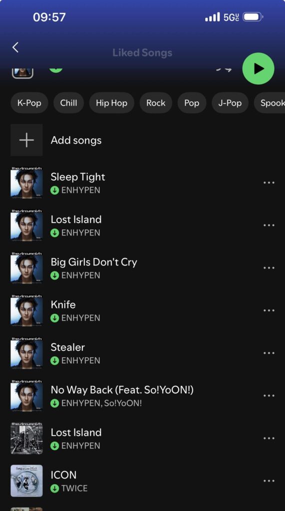 If I save all SIN VANISH songs from Jungwon’s Album vers. will it mess up streaming stats for enha?