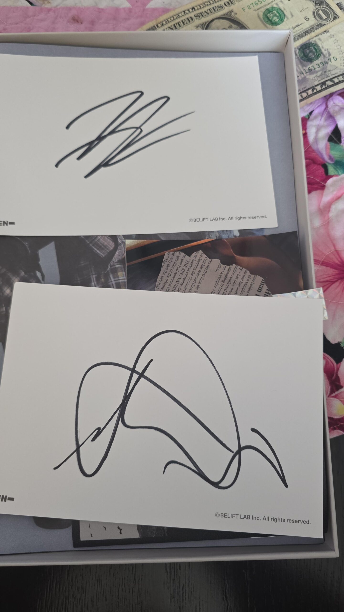 Who's signatures are these?