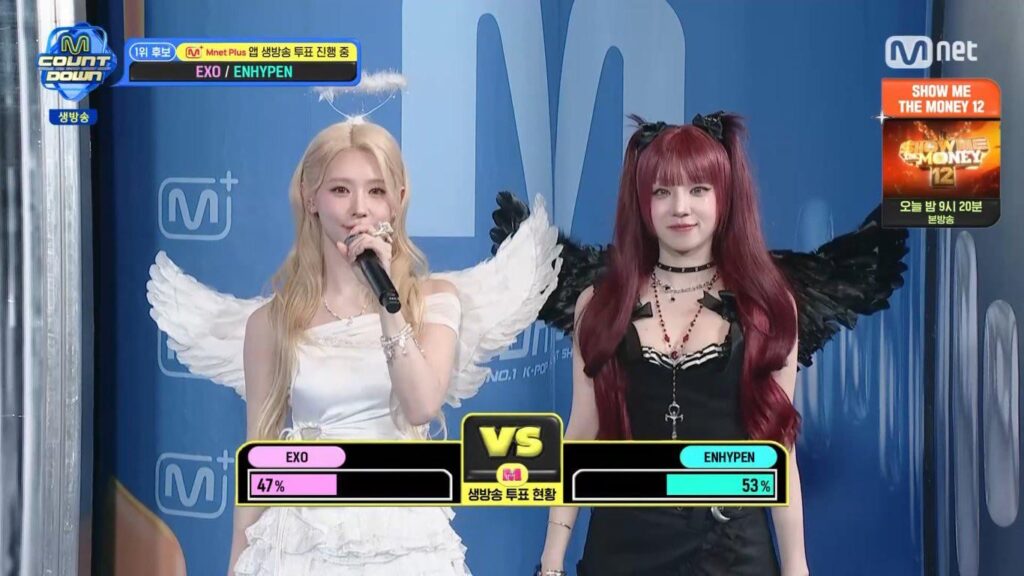 260129 M Countdown provisional live voting percentages