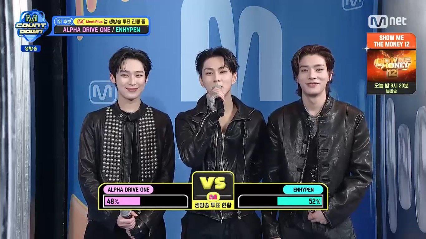 260122 M Countdown provisional live voting percentages