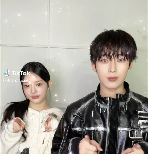 260124 ILLIT Tiktok: Minju with Sunoo @ Sunday Morning