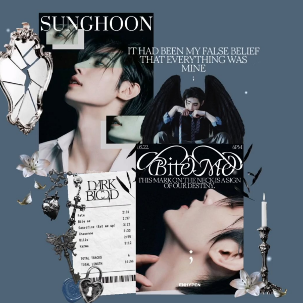 I made a Sunghoon wallpaper inspired by Dark Blood (or at least tried to)!
