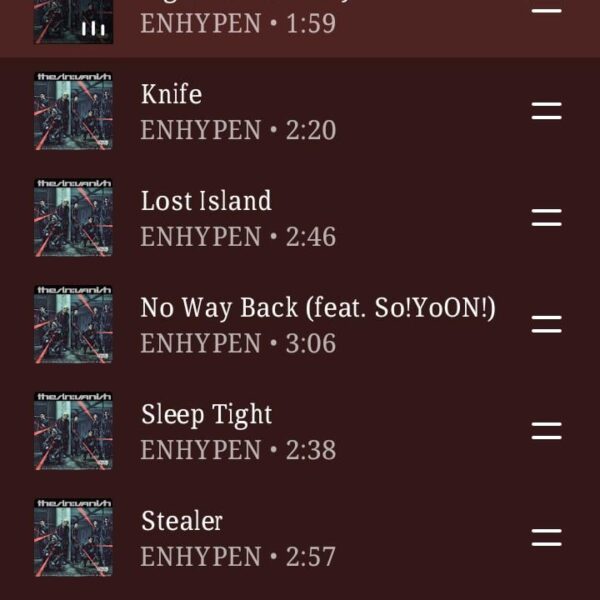 Hello Engenesss!! What is your favorite song in The Sin:Vanish album?
