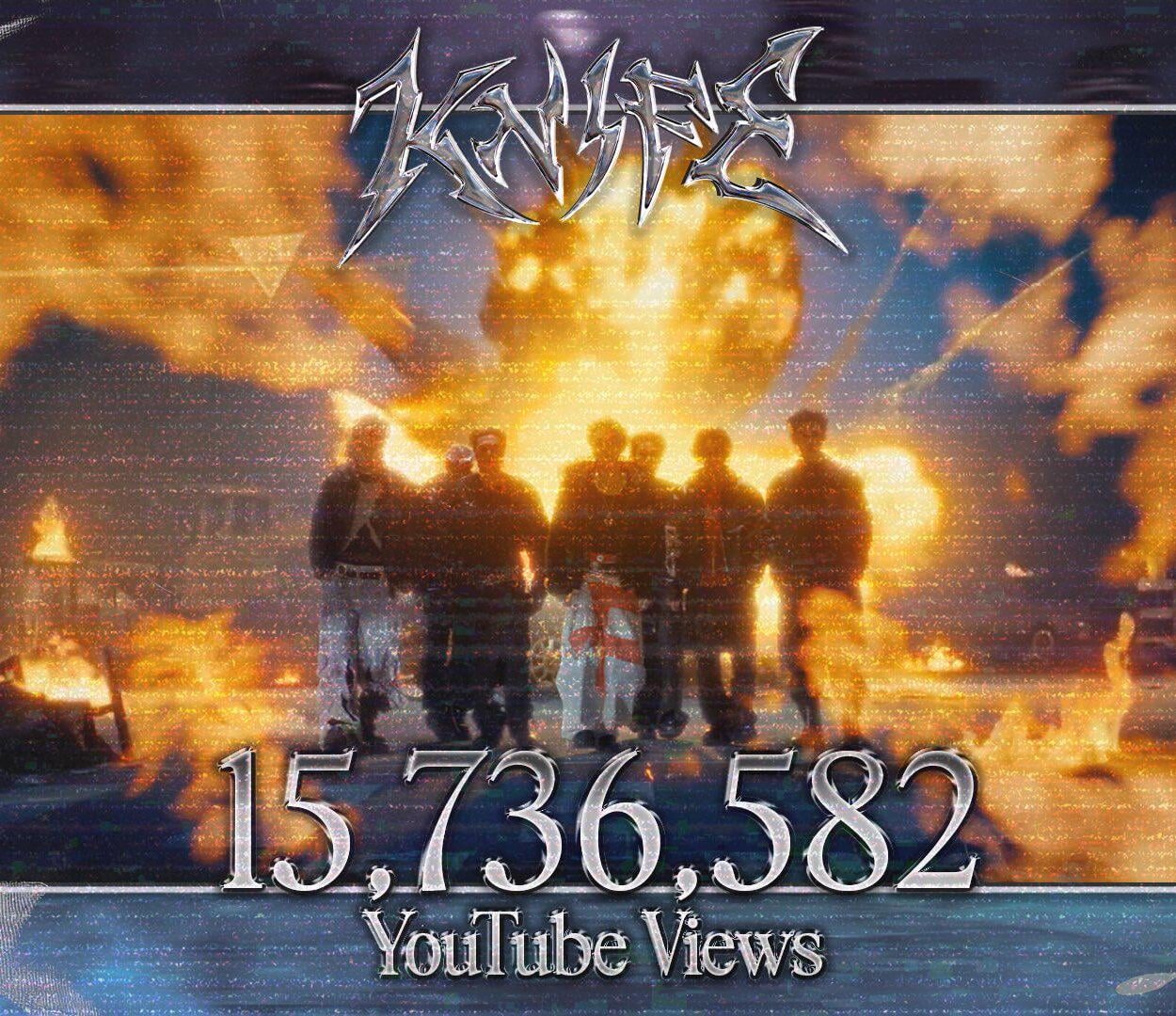 260117 Knife Music Video reached 15,736,582 views on YouTube with 537K likes in the first 24 hours - their highest first day MV views🎉
