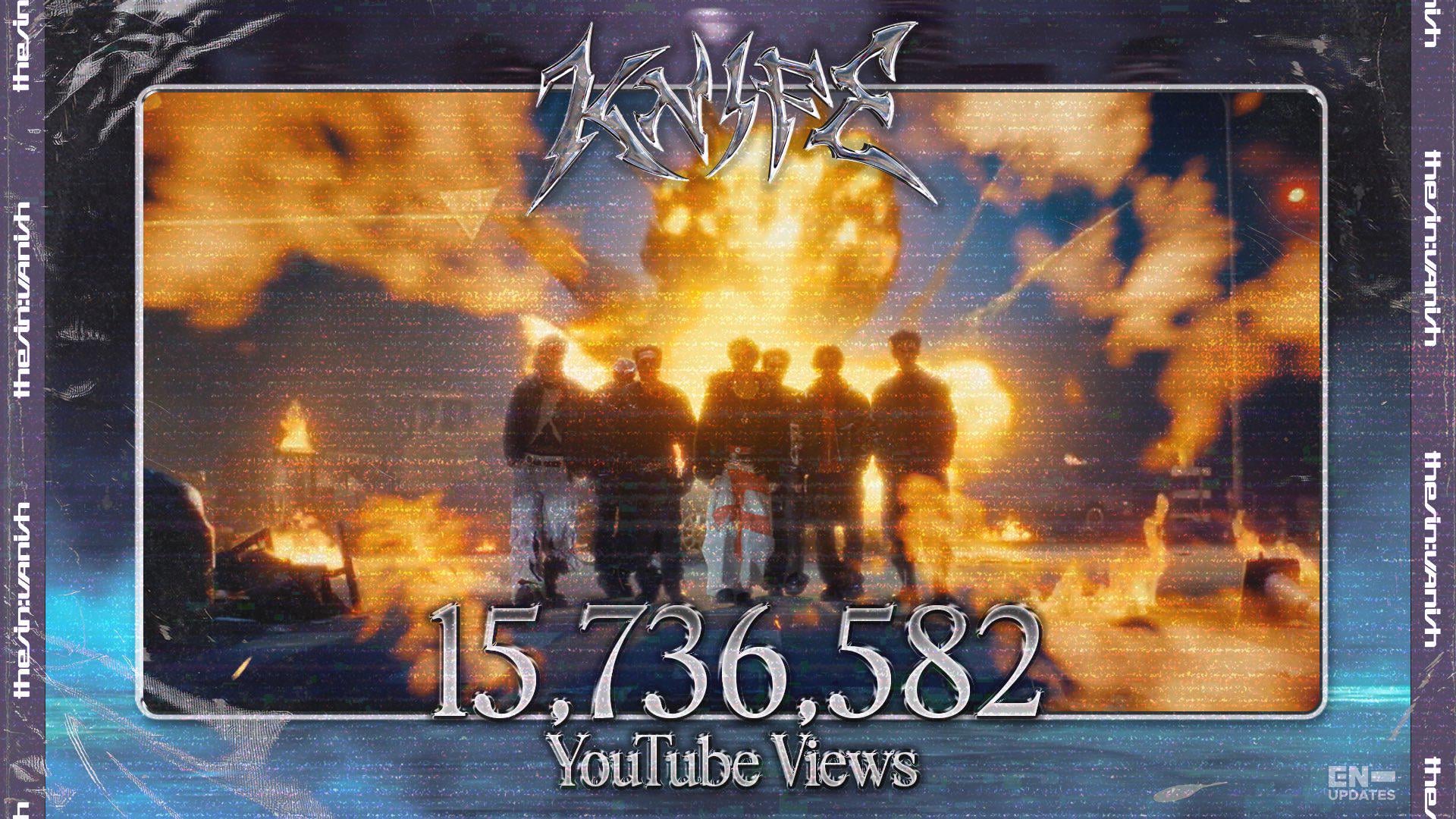 260117 Knife Music Video reached 15,736,582 views on YouTube with 537K likes in the first 24 hours - their highest first day MV views🎉