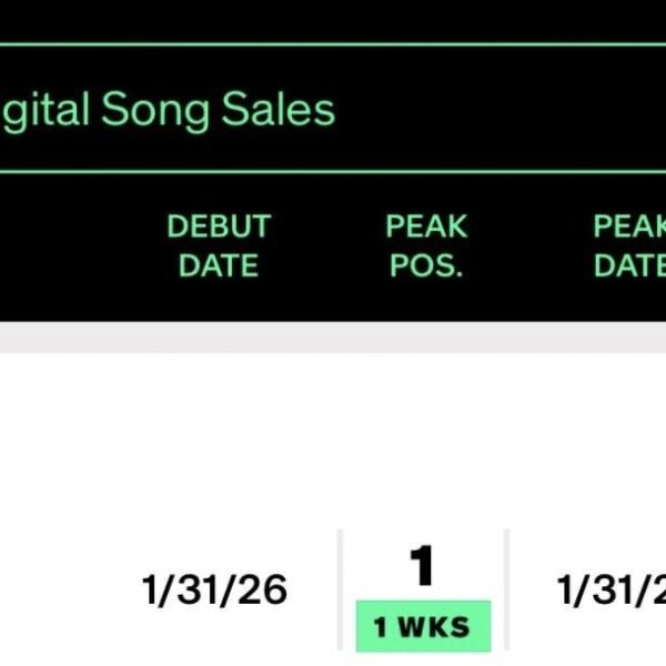 260127 'Knife' debuts at #1 on Billboard's world digital song sales