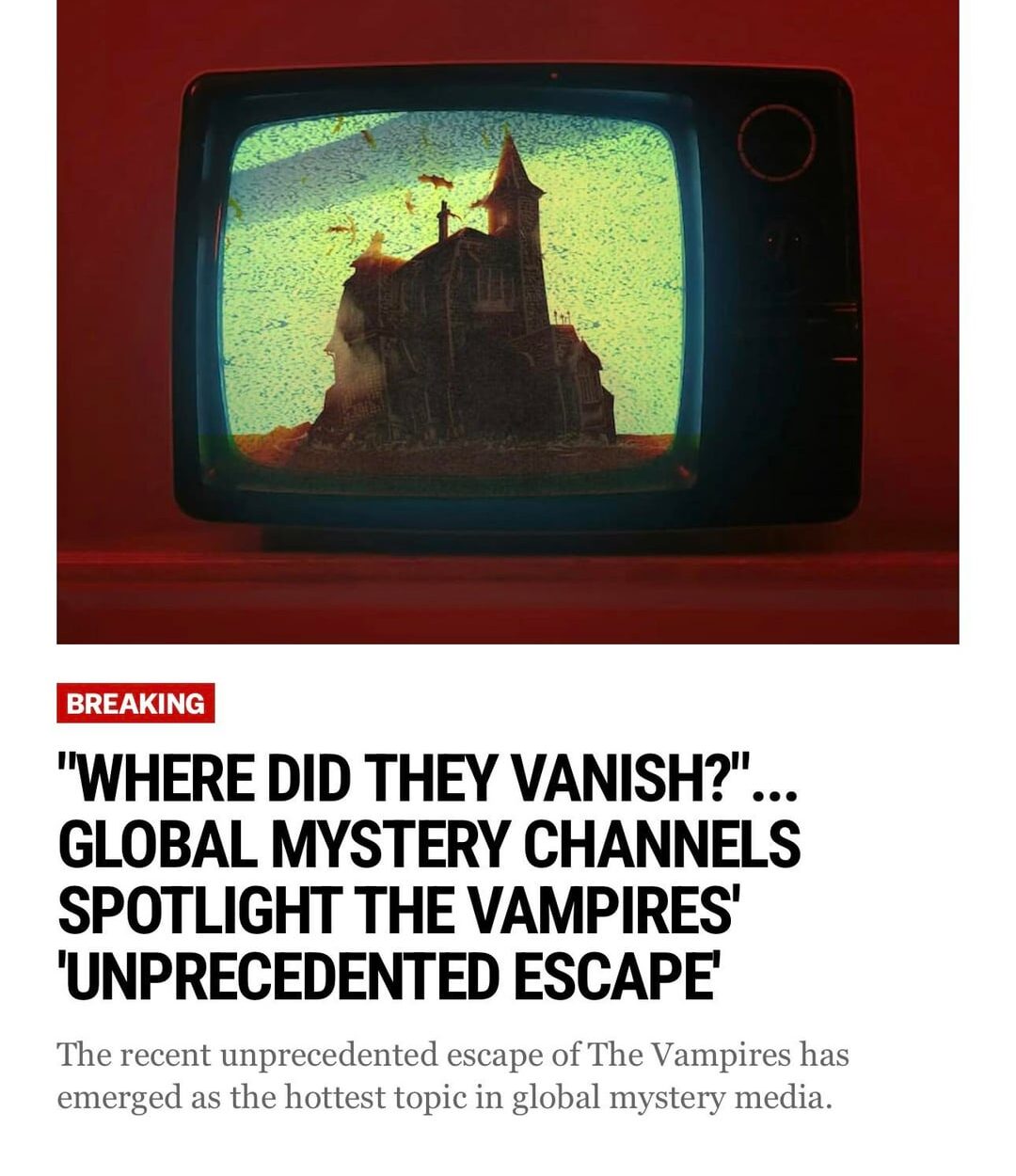 260117 Vampire Now added a new article to the Breaking section of their website