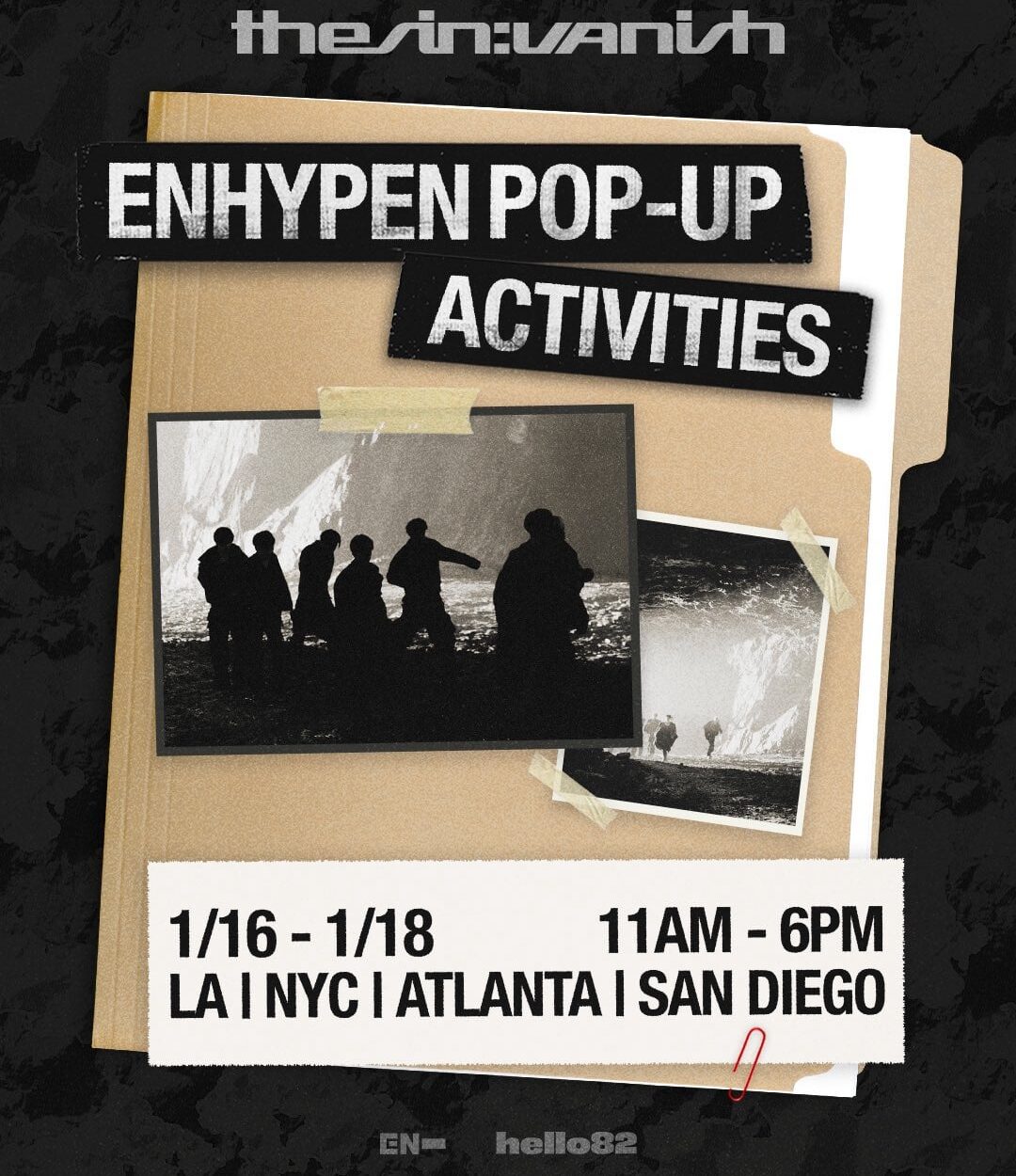 260110 hello82 ENHYPEN POP-UP in U.S. for The Sin : Vanish Release