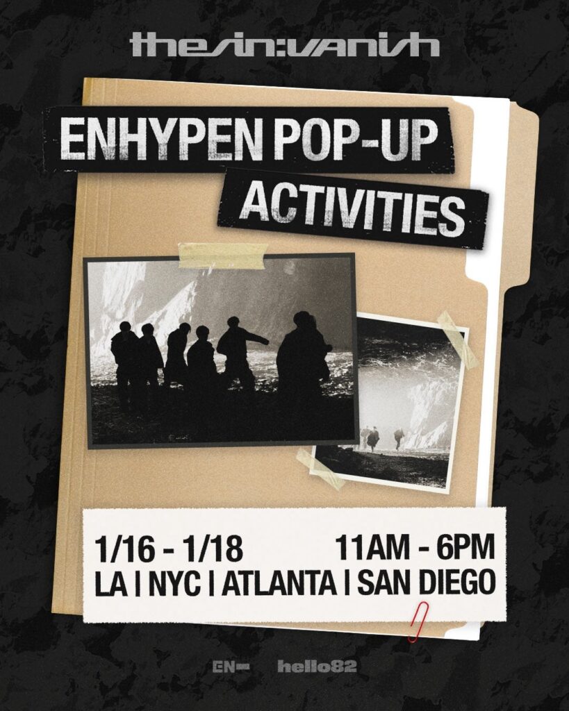 260110 hello82 ENHYPEN POP-UP in U.S. for The Sin : Vanish Release