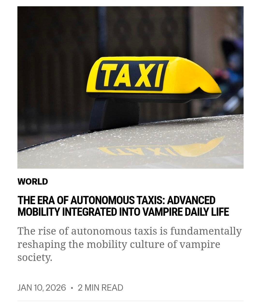 260110 VAMPIRE NOW Published new World Articles