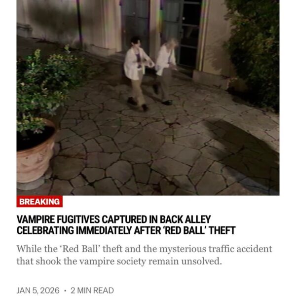 260105 Vampire Now added 2 new articles to the Breaking section of their website