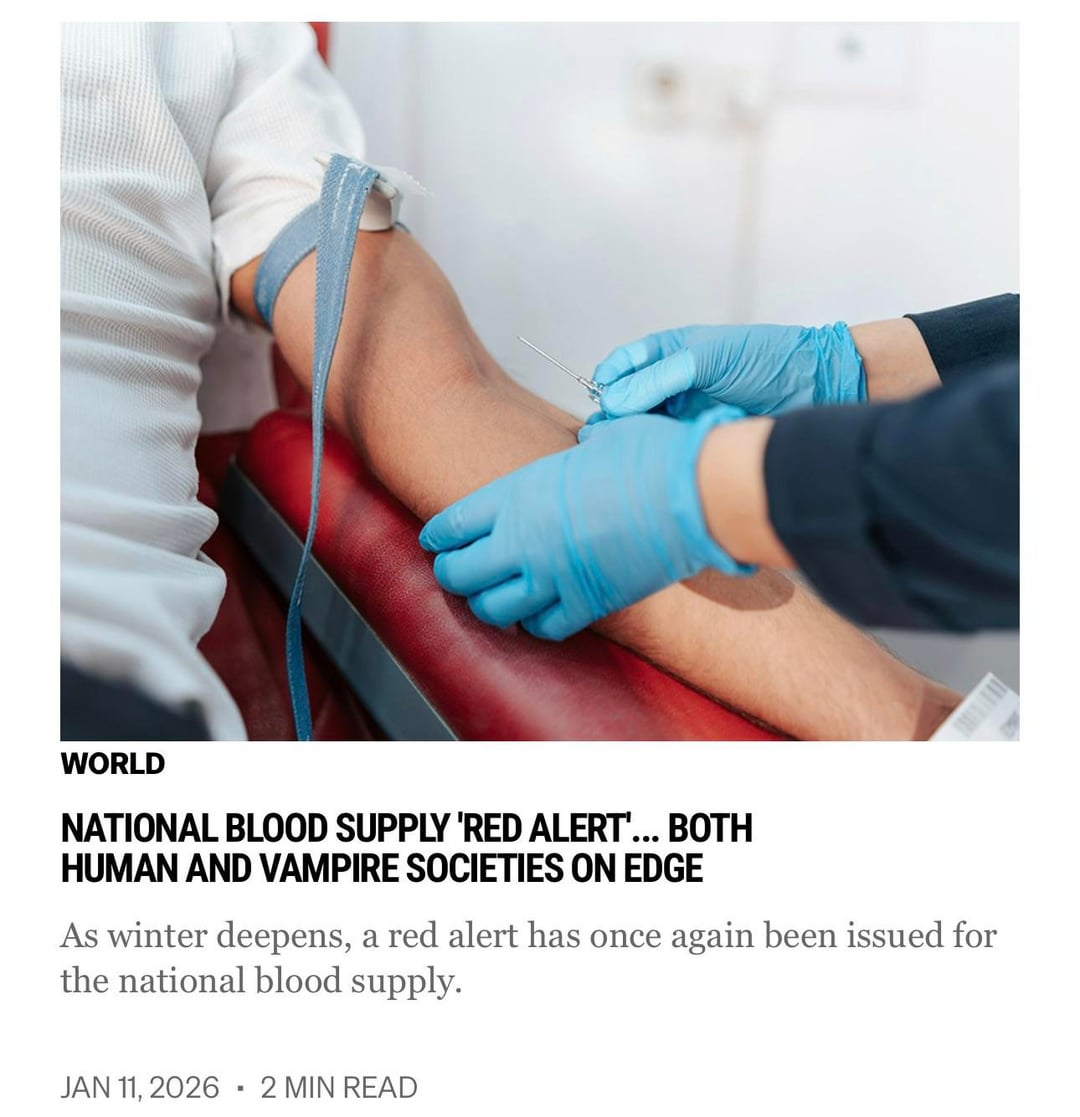 260111 Vampire Now Added a new article to the World section of their website