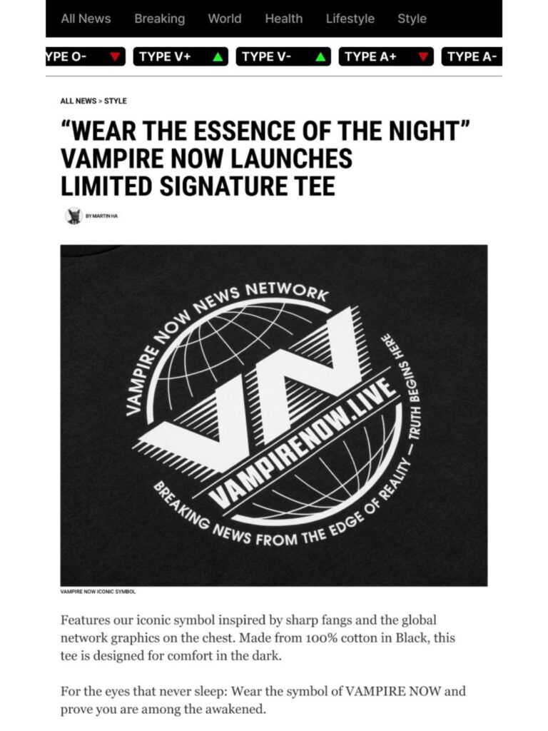 260116 [Weverse Global] ENHYPEN VAMPIRE NOW T-SHIRT Available for Purchase