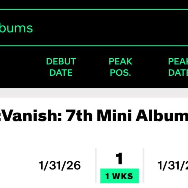 260127 ‘THE SIN : VANISH’ debuts #1 at Billboard World Albums, Top Current Album Sales & Top Album Sales 🎉