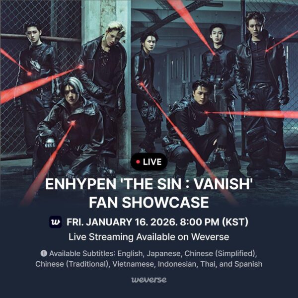 260115 'THE SIN : VANISH' FAN SHOWCASE Livestream & Exclusive Gift