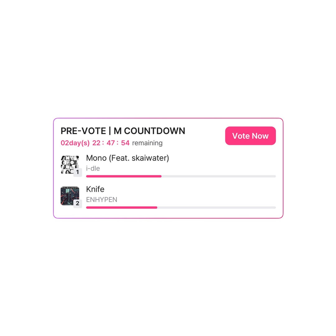 260131 MNET M COUNTDOWN PRE-VOTE is now open on Mnet Plus until February 2