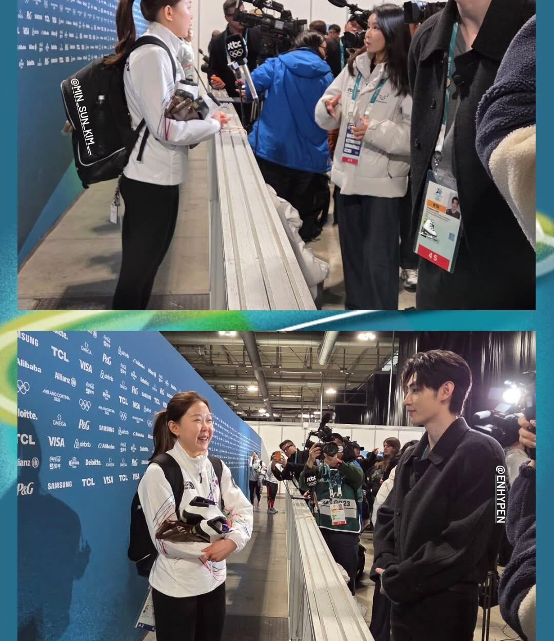 260210 Olympic Instagram Story update with Sunghoon @ Milano Cortina 2026 Winter Olympics Speed Skating Women's 1000m