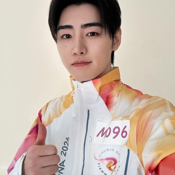 260206 Twitter/X: ENHYPEN OFFICIAL @ Sunghoon at 2026 Milan Winter Olympics Torch Relay