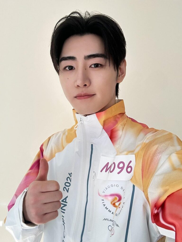 260206 Twitter/X: ENHYPEN OFFICIAL @ Sunghoon at 2026 Milan Winter Olympics Torch Relay