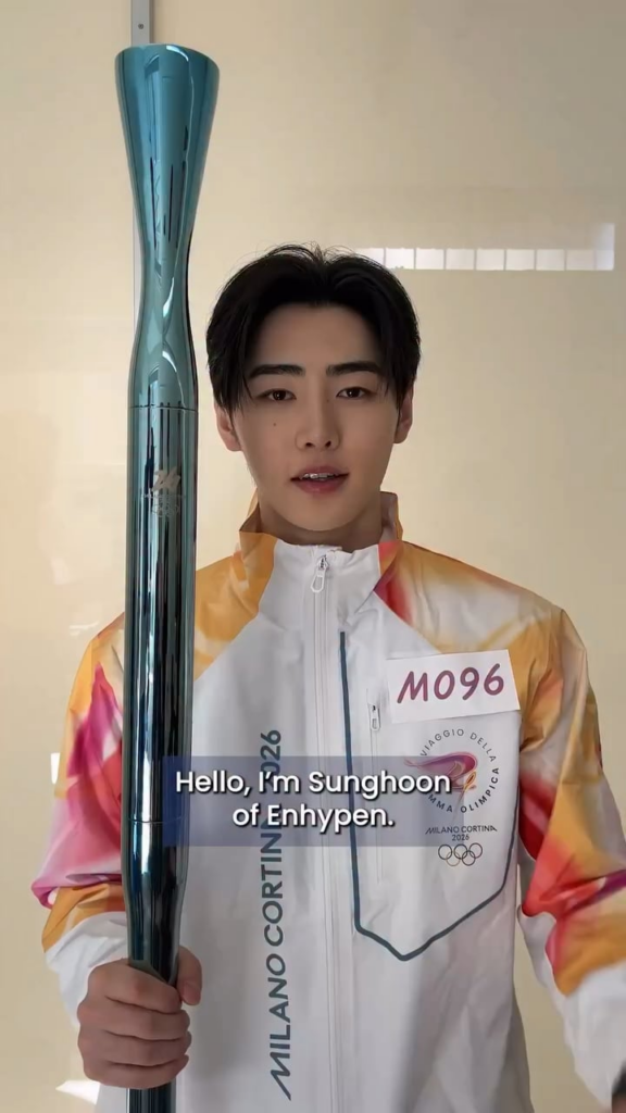 260206 milanocortina2026 Instagram Reel update with Sunghoon @ 2026 Milan Winter Olympics Torch Relay