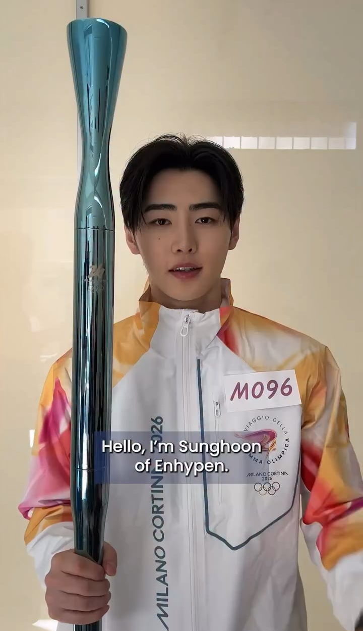 260206 milanocortina2026 Instagram Reel update with Sunghoon @ 2026 Milan Winter Olympics Torch Relay