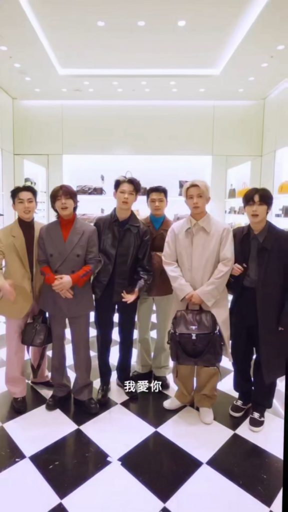 260206 Vogue Taiwan Instagram: ENHYPEN play This or That @ Prada Taipei store opening (without Sunghoon)