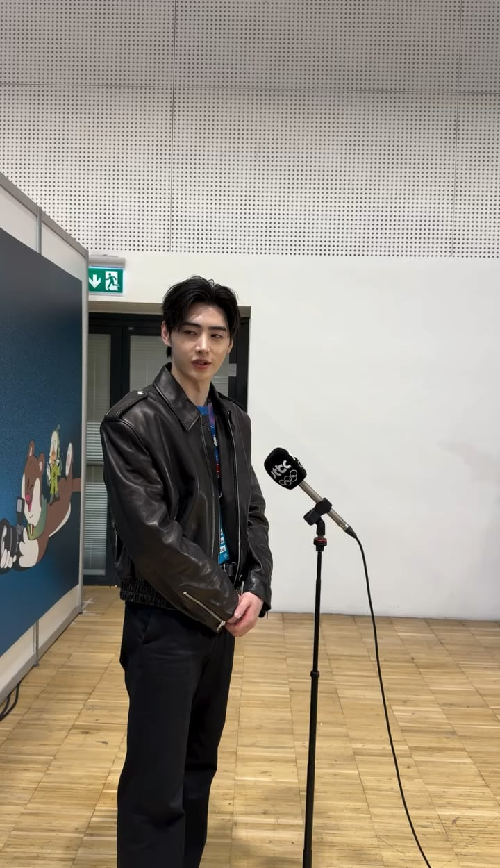 260209 countingstars Instagram Reel update @ Sunghoon at Milano Cortina Winter Olympics 2026 Main Press Center