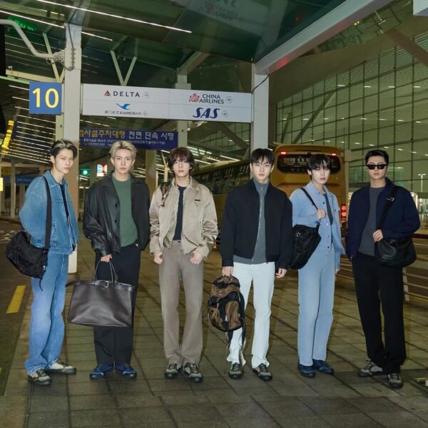 260205 ENHYPEN (minus Sunghoon) heading to Taipei for the grand opening event of the Prada store at Breeze Nan Shan [Airport Media Photos]