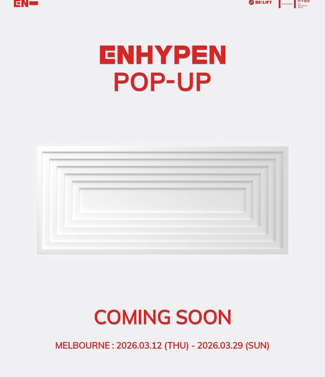 260305 ENHYPEN POP-UP in MELBOURNE Coming Soon