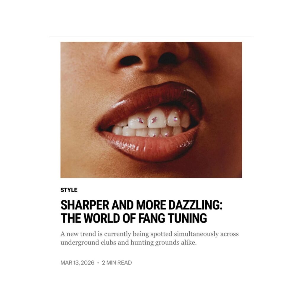 260313 VAMPIRE NOW added a new article to the Style section of their website