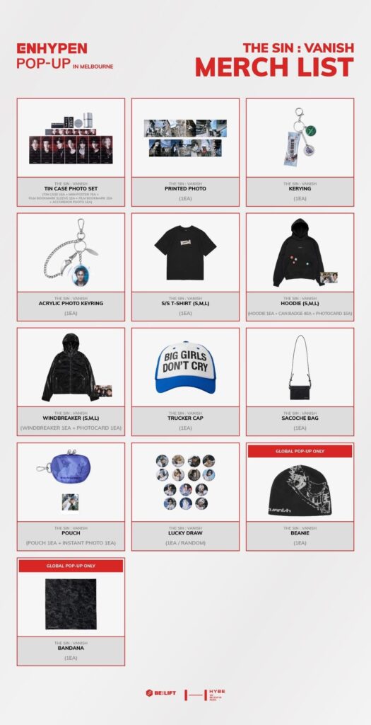 260307 [NOTICE] <ENHYPEN POP-UP in MELBOURNE >T&C