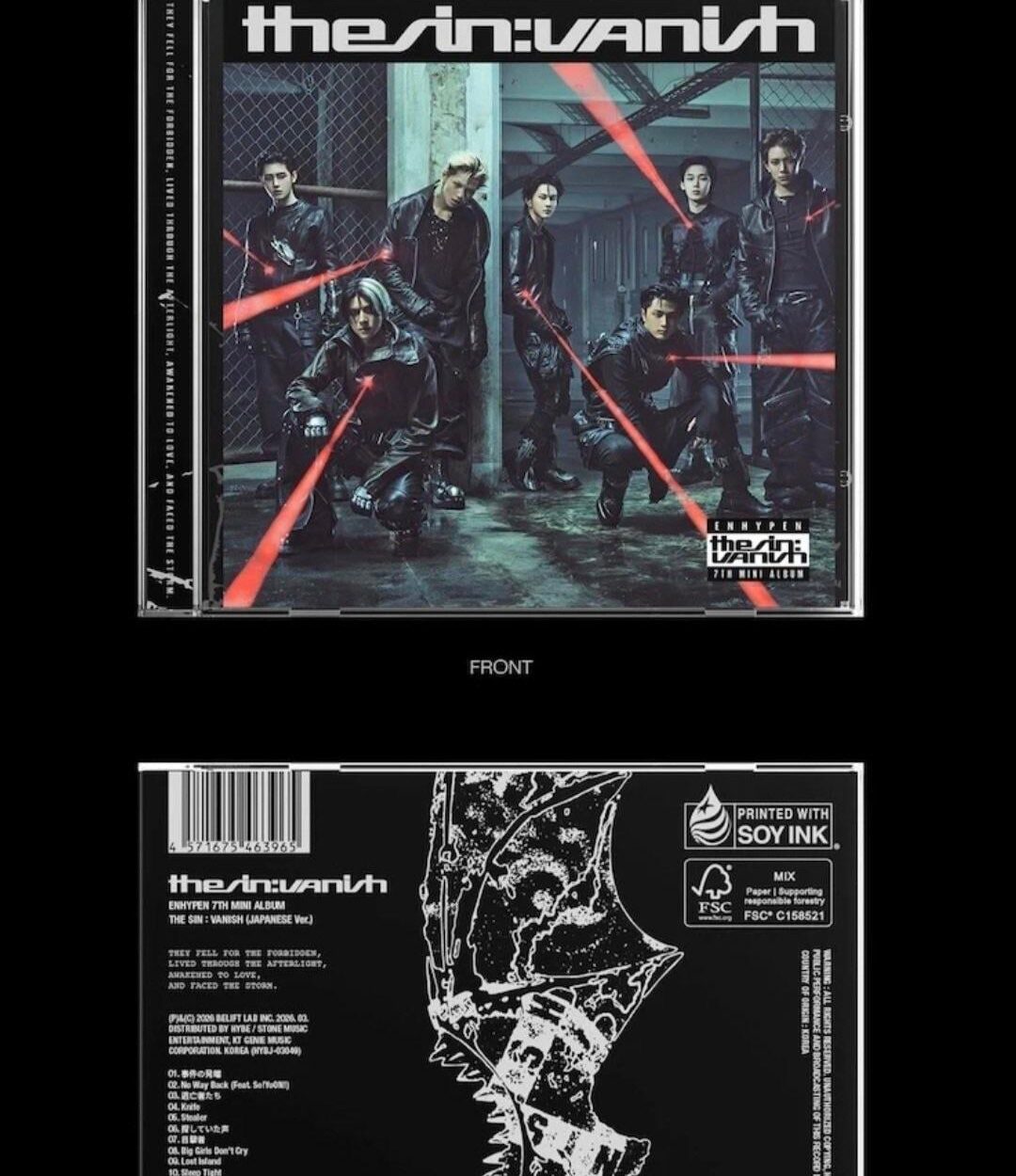 260316 THE SIN : VANISH (JAPANESE Ver.) Album Details