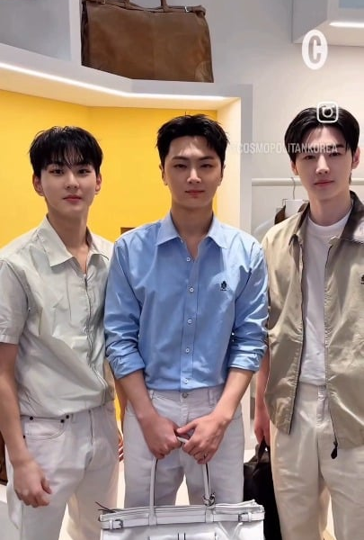 260312 Jungwon, Jay & Sunghoon @ Prada White Sun Store Event Seoul