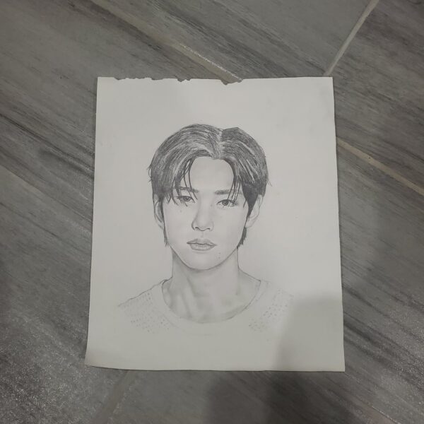 My drawing of sunghoon, the ice prince.