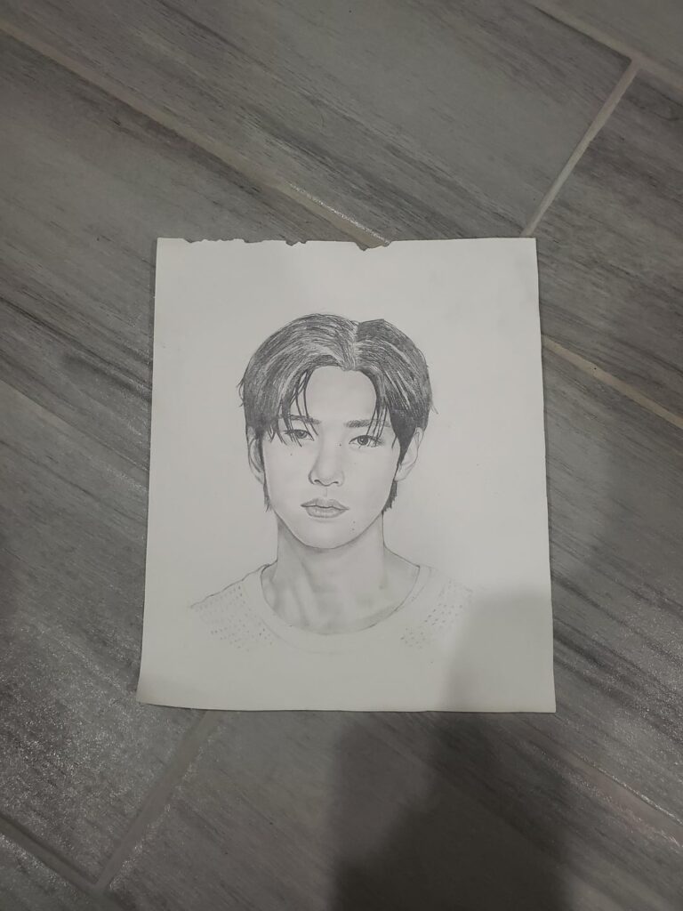 My drawing of sunghoon, the ice prince.