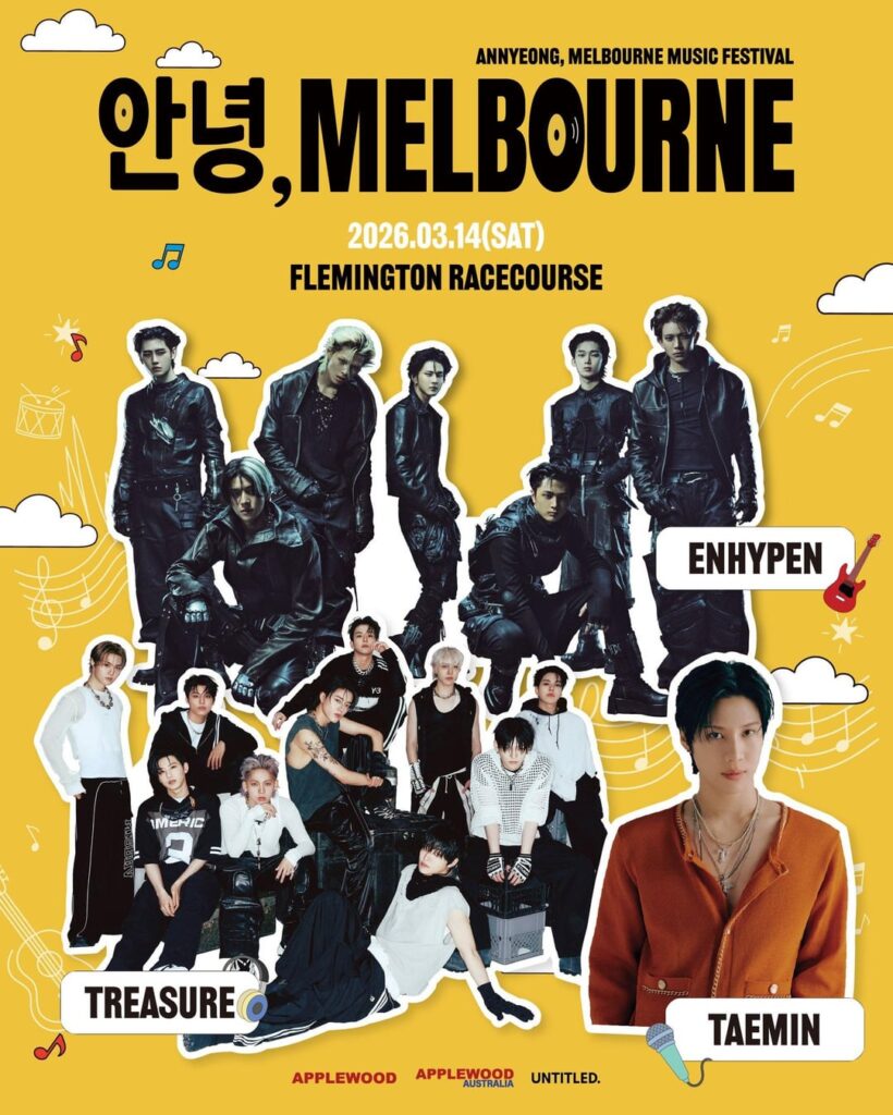 260309 2026 [안녕, 𝗠𝗘𝗟𝗕𝗢𝗨𝗥𝗡𝗘] Music Festival: Timetable, Site Map, Prohibited Items & Patron Information