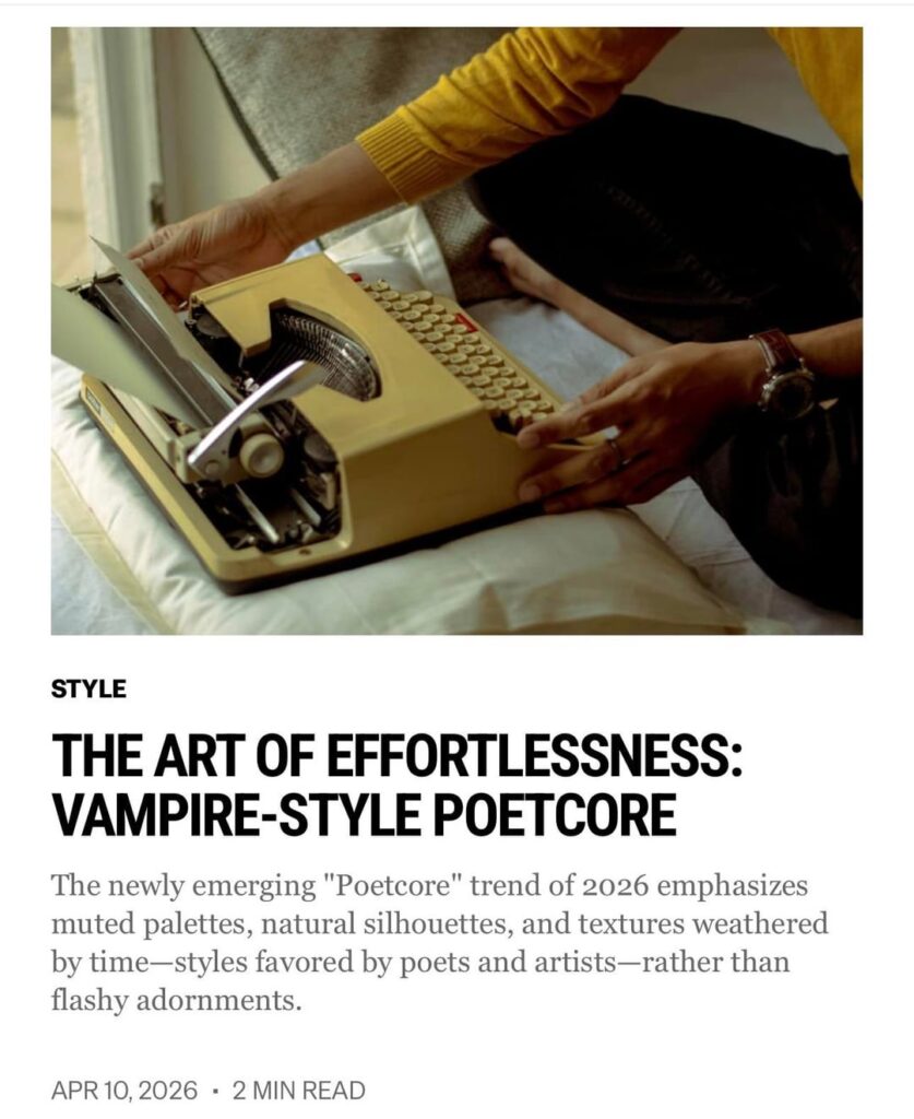 260410 Vampire Now added a new article to the Style section of their website