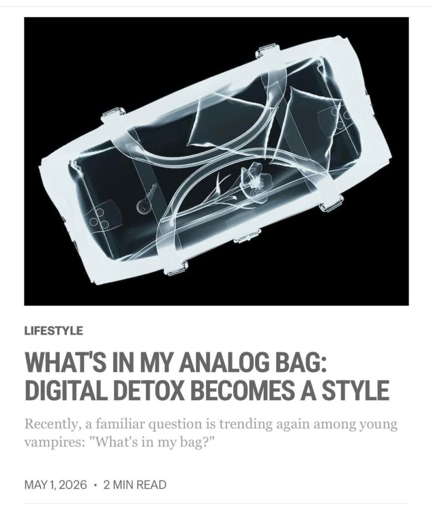 260501 Vampire Now added a new article to the Lifestyle section of their website