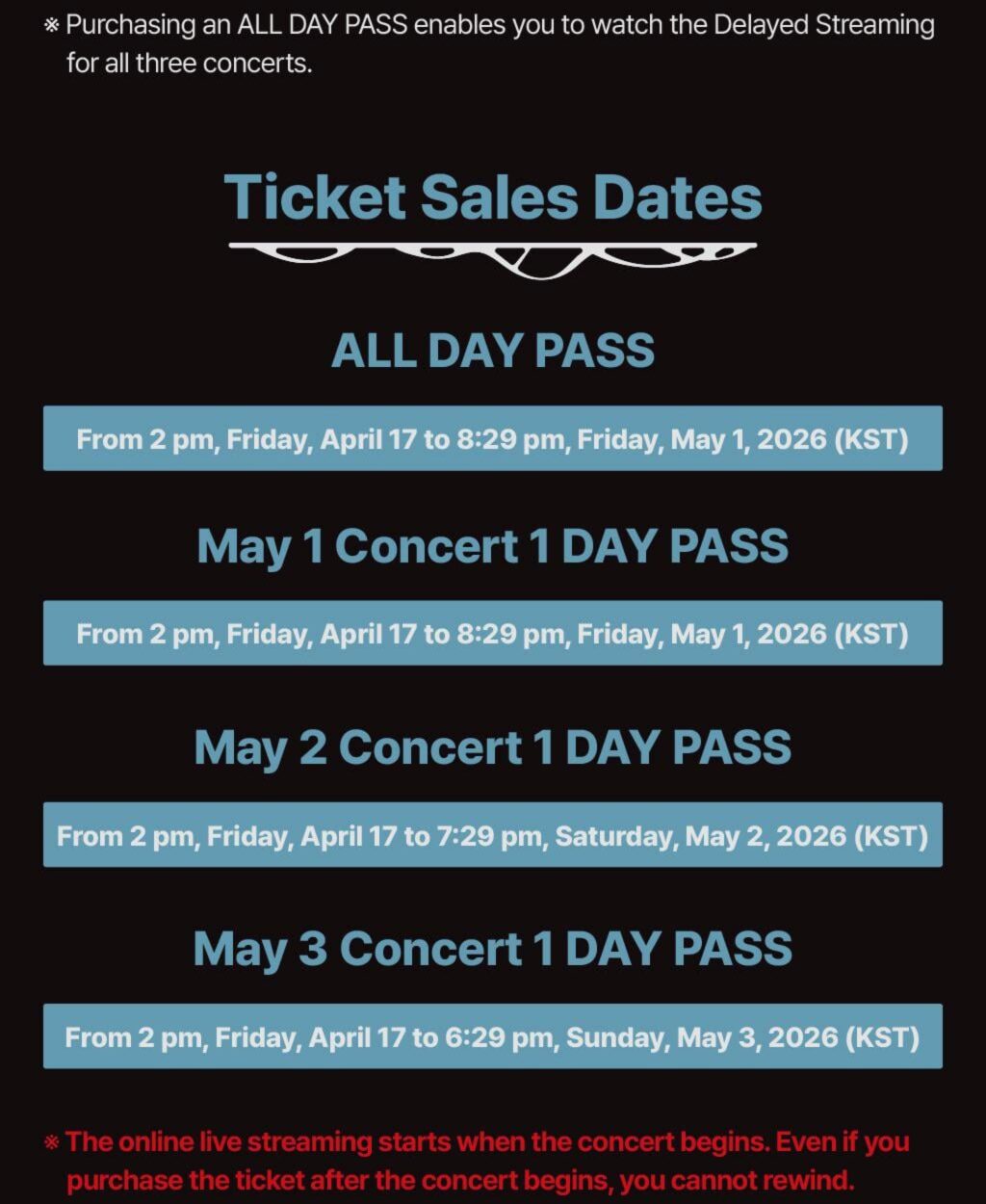 260417 [NOTICE] ENHYPEN WORLD TOUR ‘BLOOD SAGA’ IN SEOUL Online Live Streaming Tickets