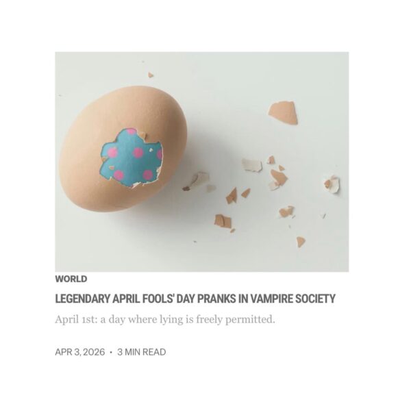 260403 Vampire Now added 2 new articles to the World Section of their website