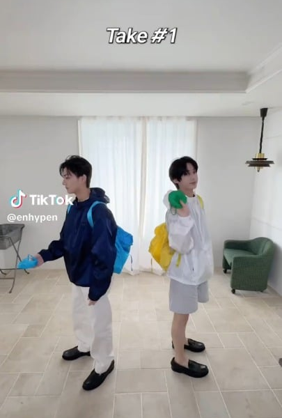 260418 Tiktok: Jungwon & Sunoo for Prada (2)